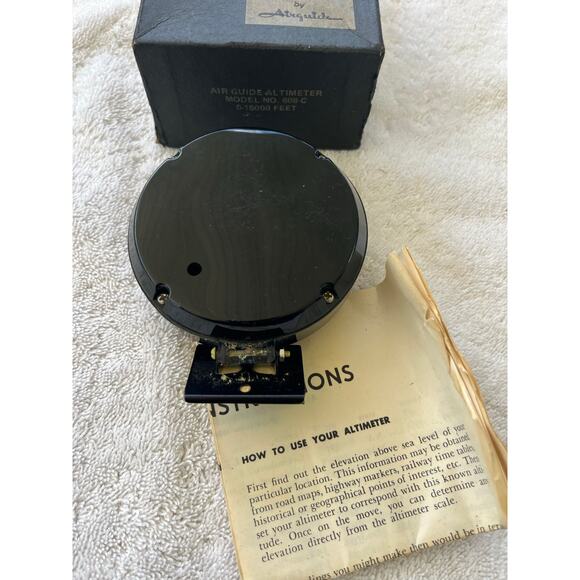 Vintage Airguide Altimeter - Untested - Aviation Airplane - Picture 4 of 4
